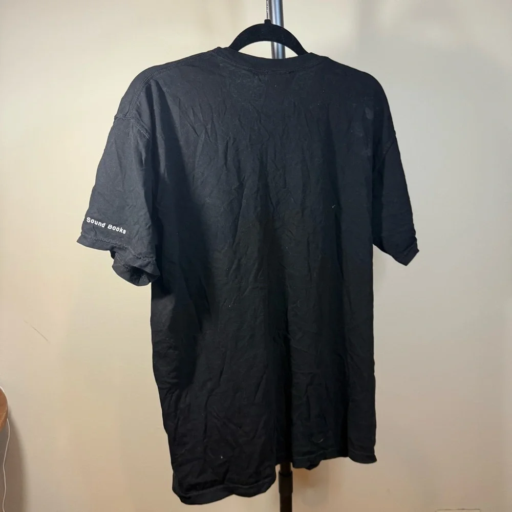 Black Graphic T-Shirt with White Design - Picture 7 of 7